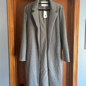 SPANX Air Essentials Coat Cardigan 1x NWT Gray